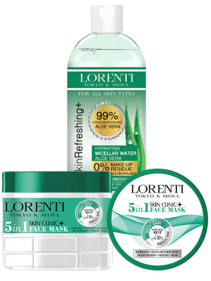 Set 2/1 Micellar Water "Aloe Vera" + Face Mask "Regenerating 5in1"